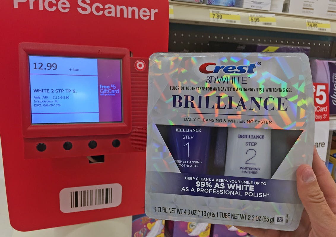 Crest Hd 3d White Brilliance 2 Step Whitening Only 1 74 At Target The Krazy Coupon Lady