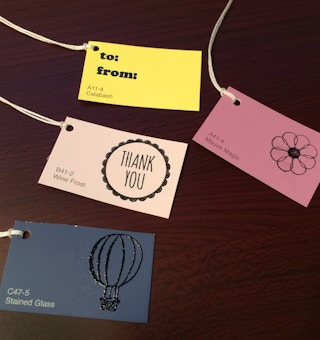 Make easy gift tags.