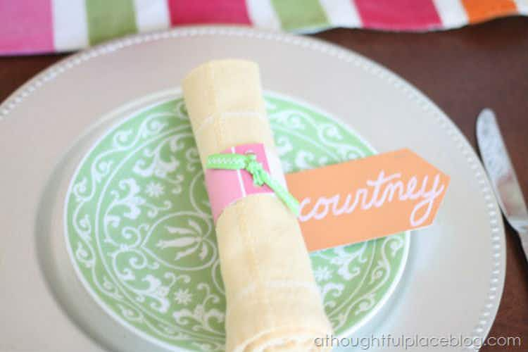 Make napkin rings.