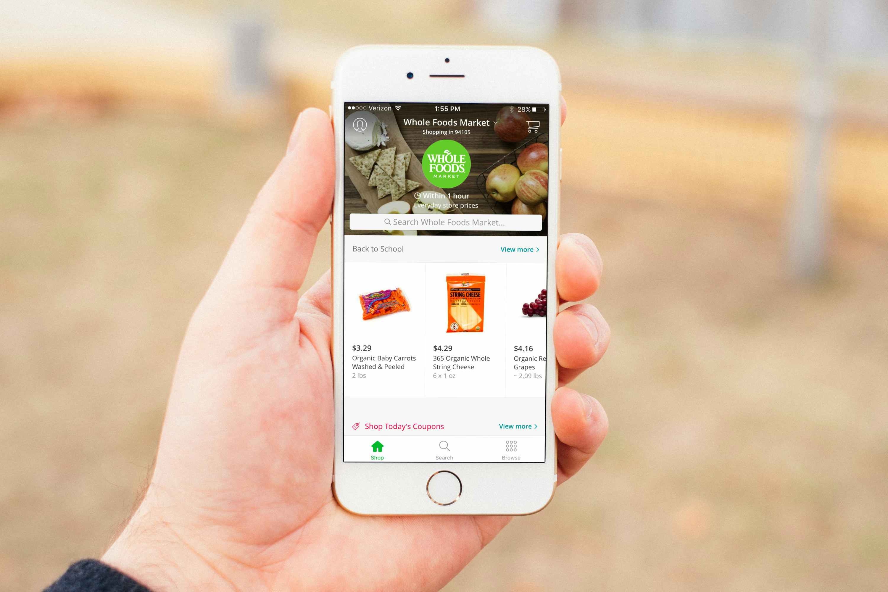 Use Instacart to get paid to do other people's grocery shopping.