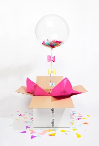 Mail an inflated balloon.