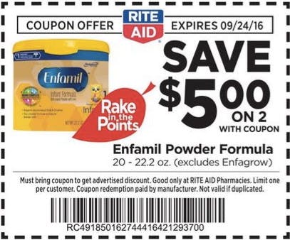 rite aid enfamil formula