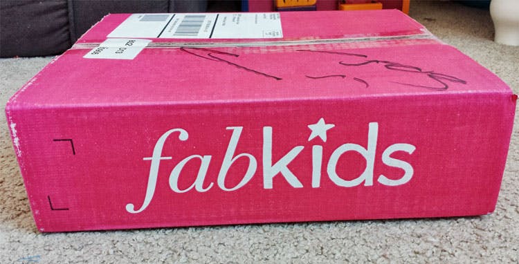 Fabkids' first box is $9.95 instead of $39.90.