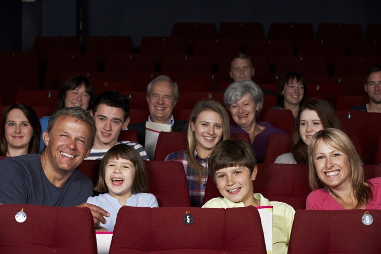 Choose a seat behind a child for a better view of the movie.