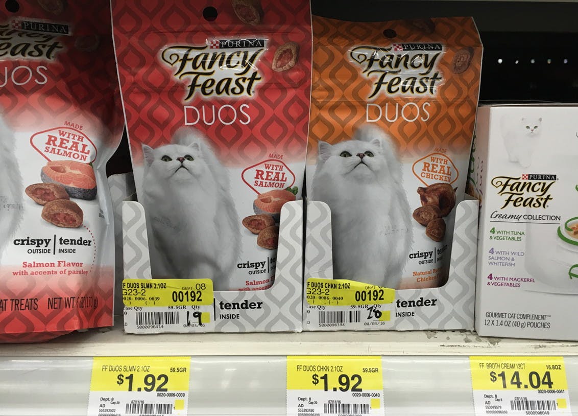 fancy feast cat treats duos