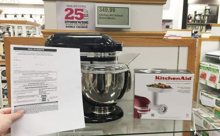Kohl's has some of the best rebates for appliances.