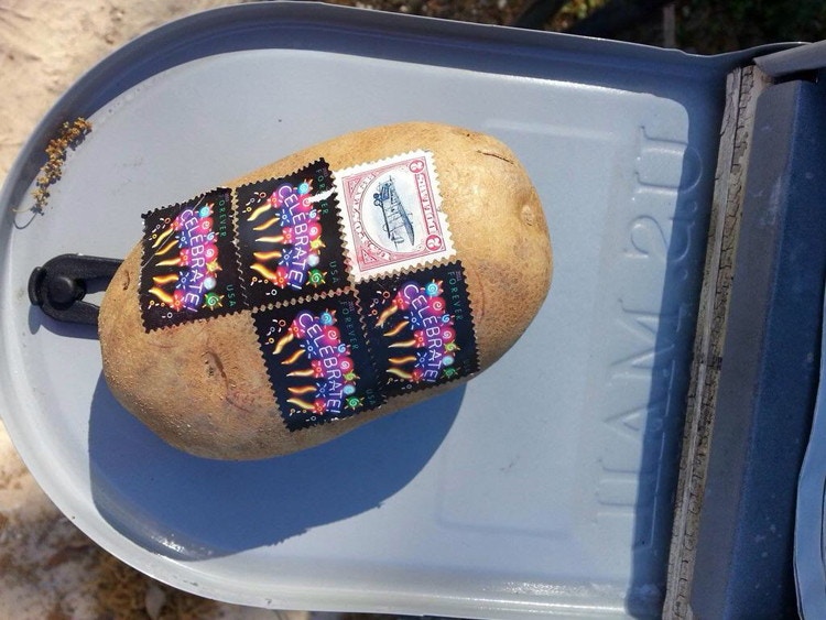 Mail a potato to a friend (or foe).
