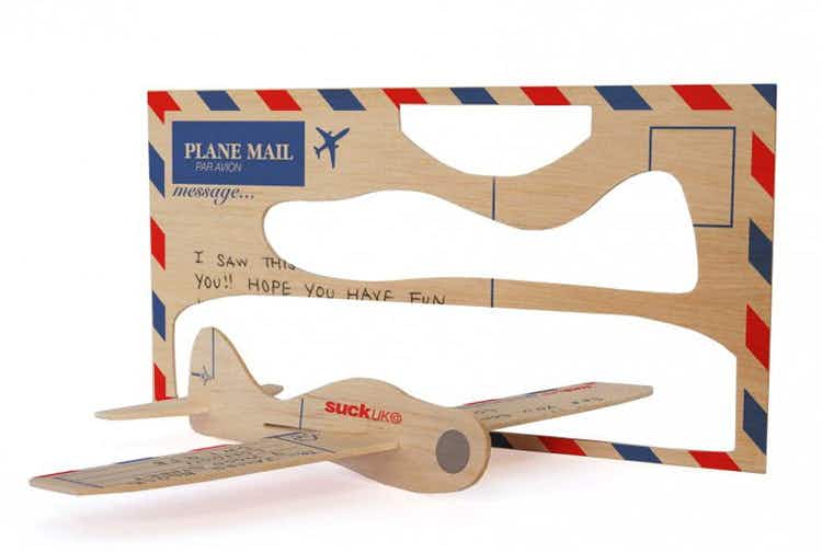 Give a wooden postcard that turns into a toy.