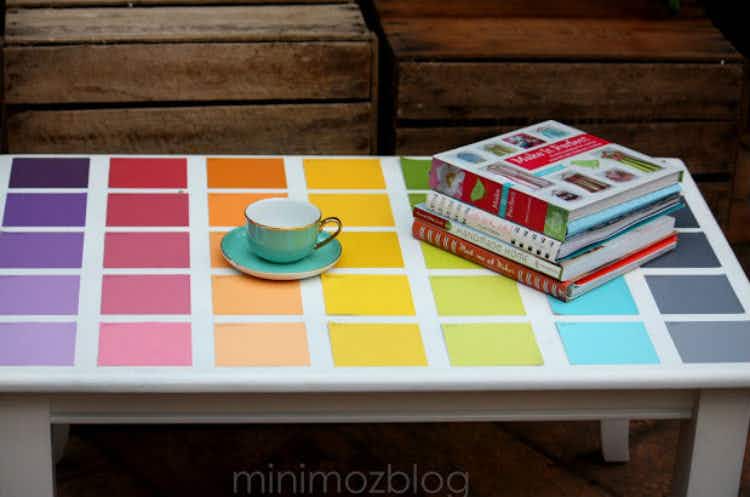 Give a boring table a pop of color.