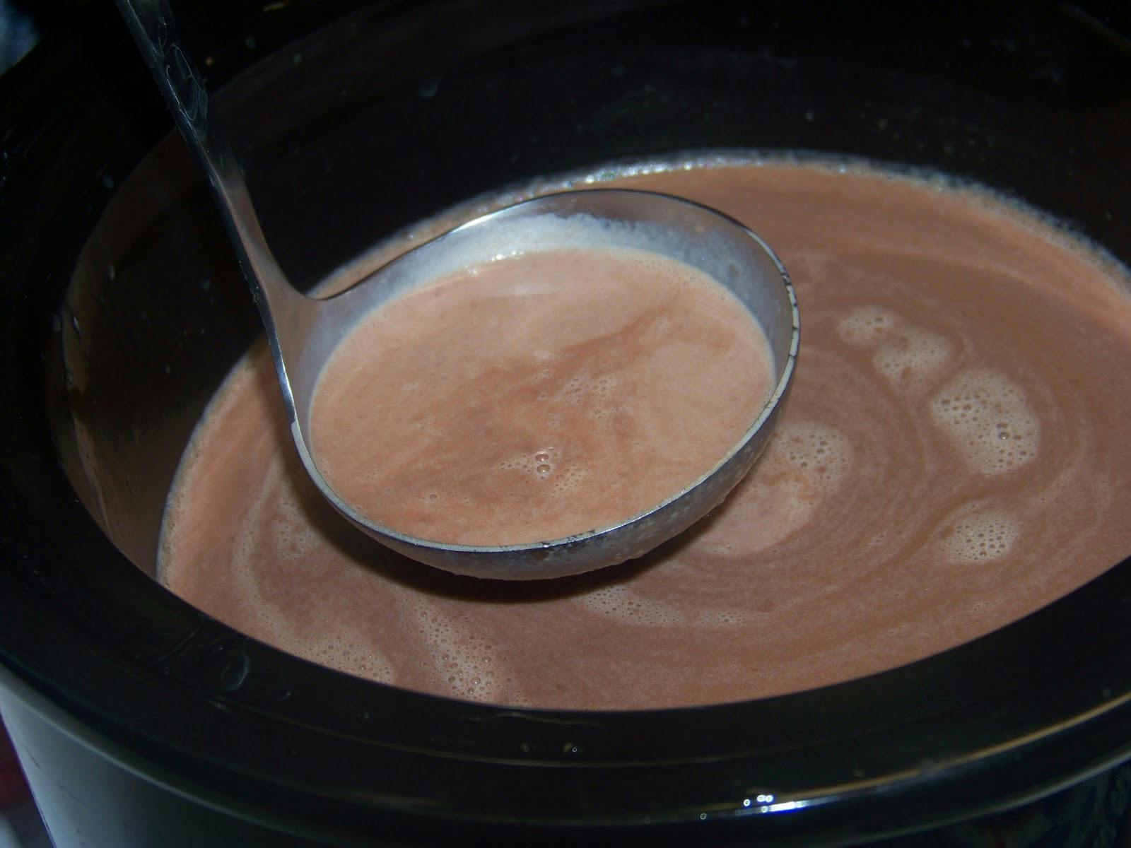 Make hot chocolate in a crockpot.