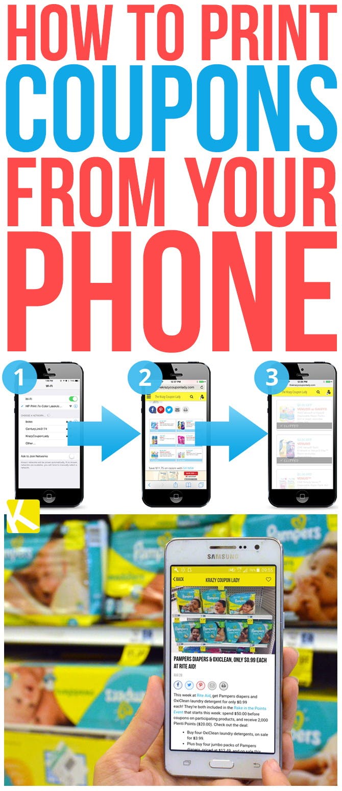 How to Print Coupons from Your Phone The Krazy Coupon Lady