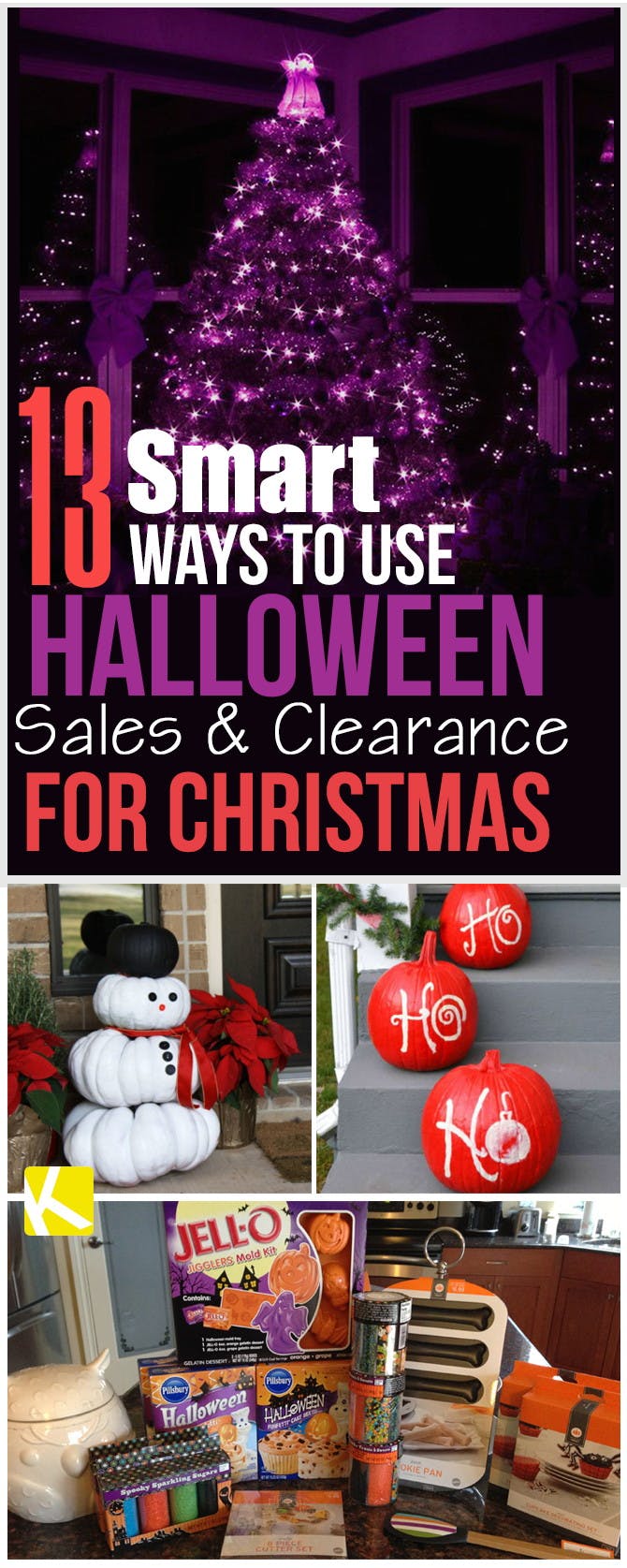 13 Ways To Use Halloween Clearance for Your Christmas Decor, Baking & Gifting