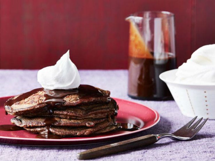 Use hot chocolate leftovers to make pancakes.