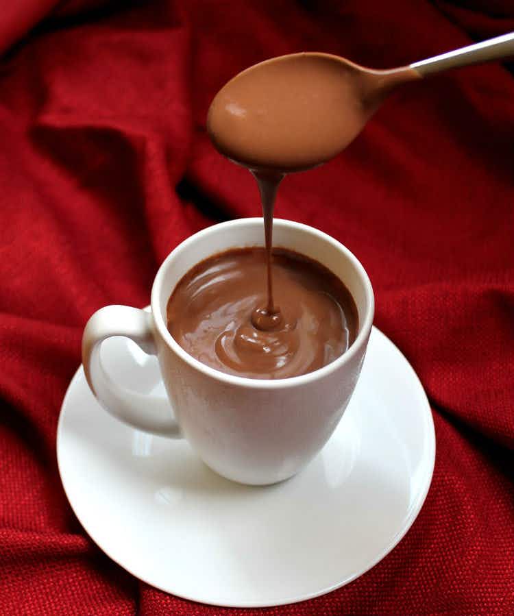 Indulge in extra thick Italian-style hot chocolate.