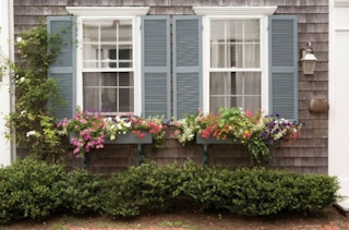 Add window boxes to the front of your house.