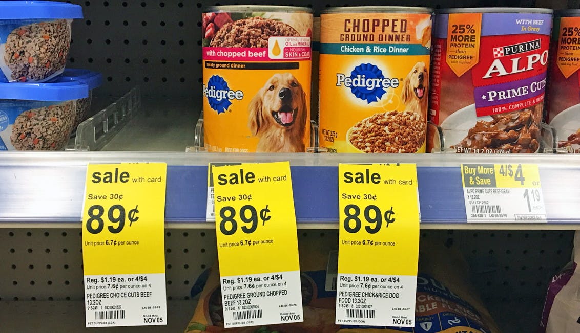 walgreens pedigree dog food