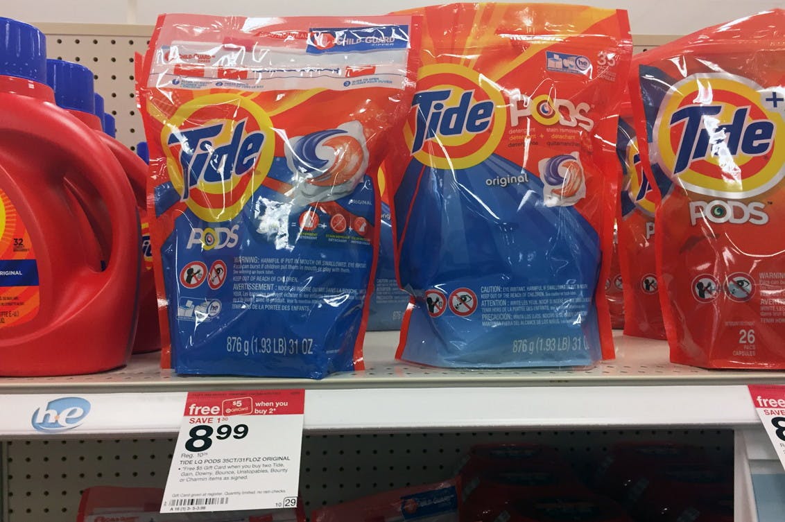 Tide Pods 35Count, Only 4.49 at Target (Reg. 10.29)! The Krazy