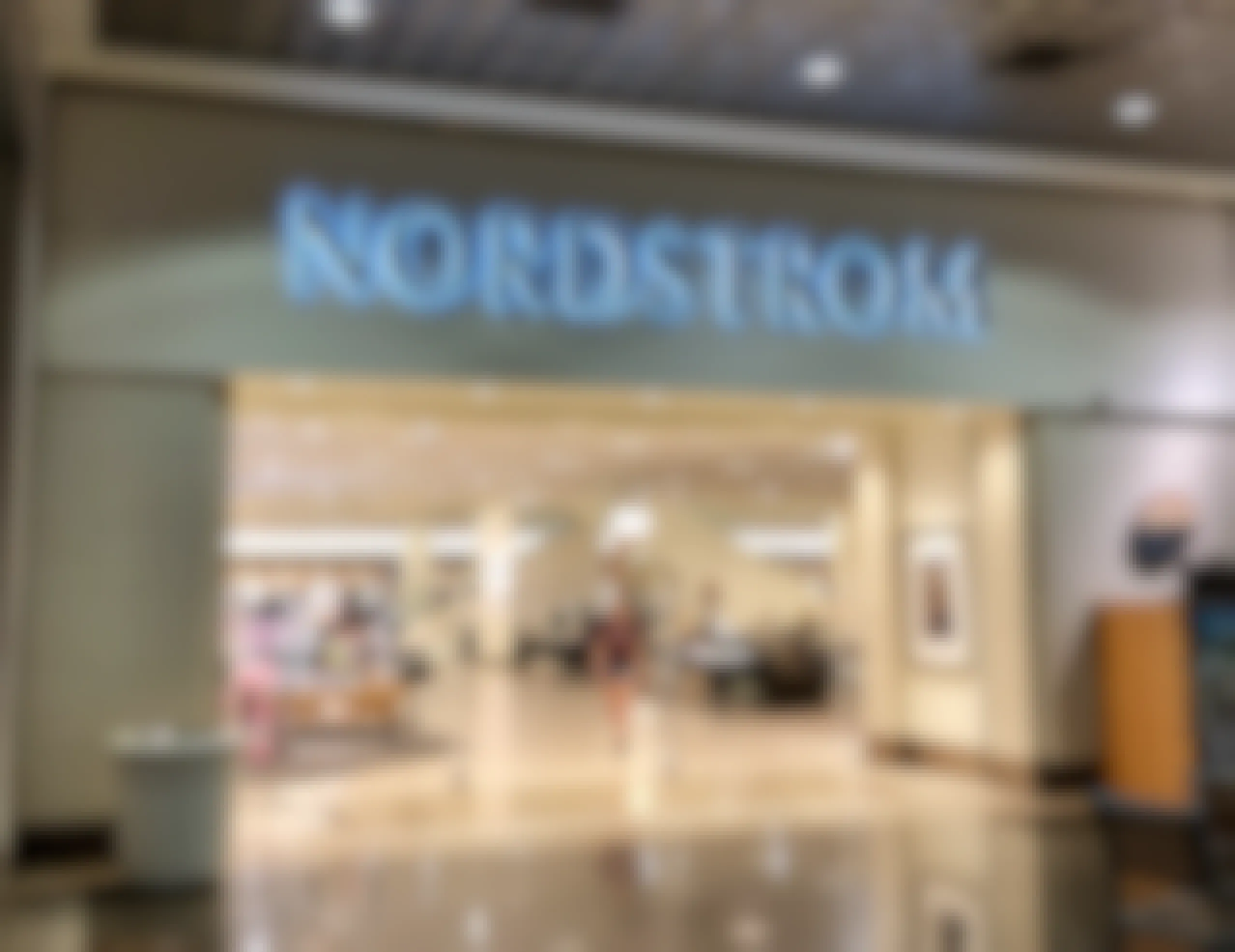 Nordstrom store, mall entrance store front.