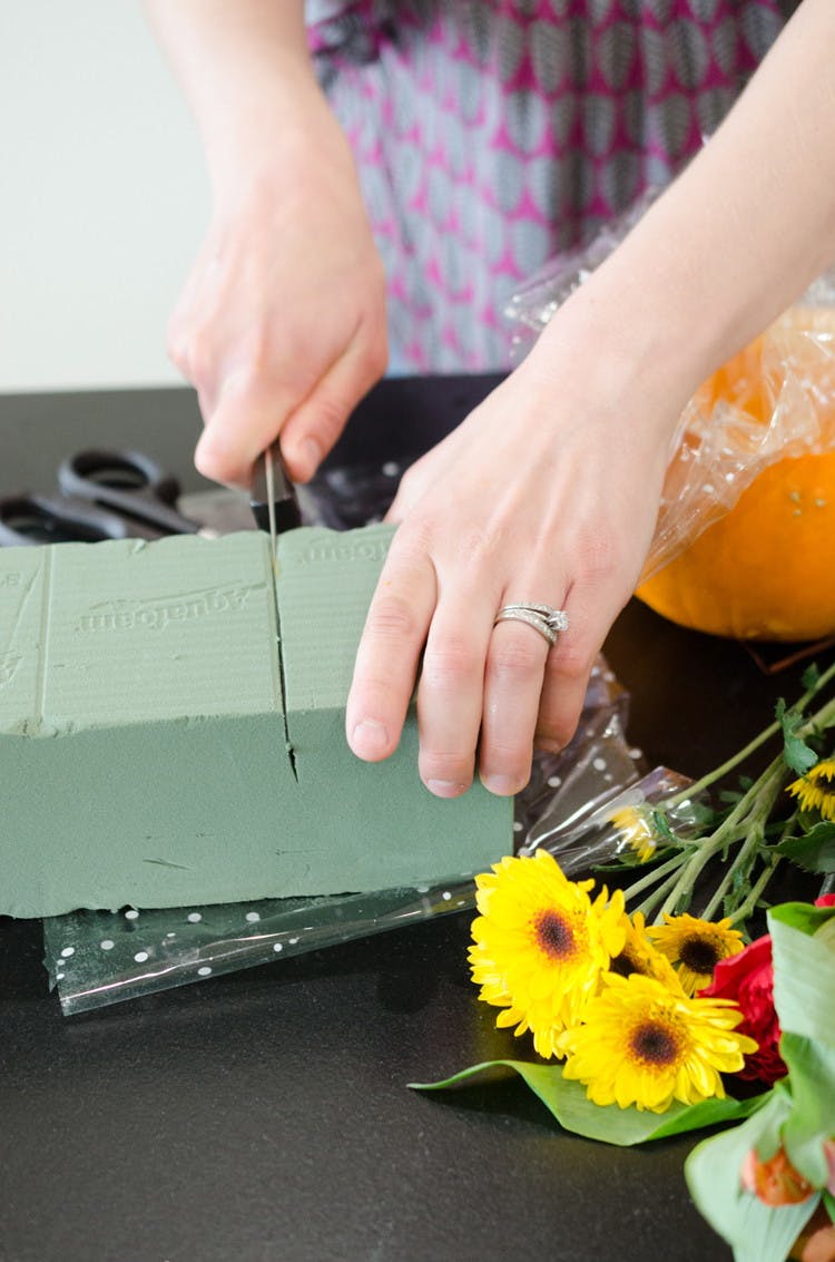 Turn a Pumpkin into a Flower Vase