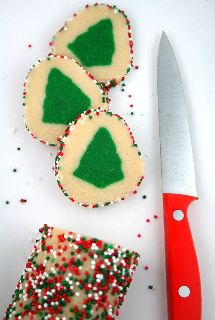 Slice 'n' Bake Christmas Tree Cookies