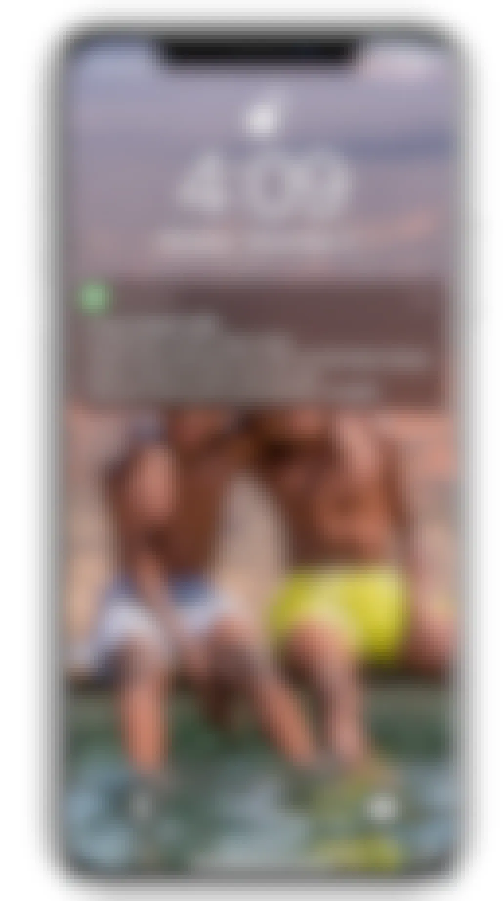 A graphic of an iPhone with a message notification from KCL about the Bath & Body Works candle day sale.