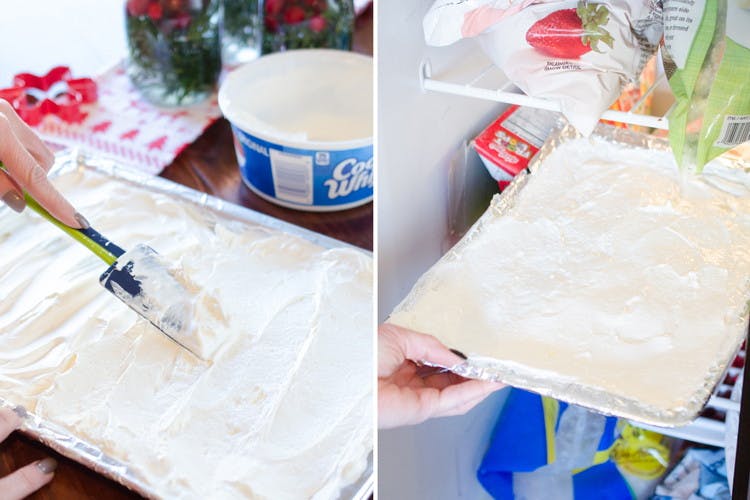 Create snowflakes in your whipped cream.