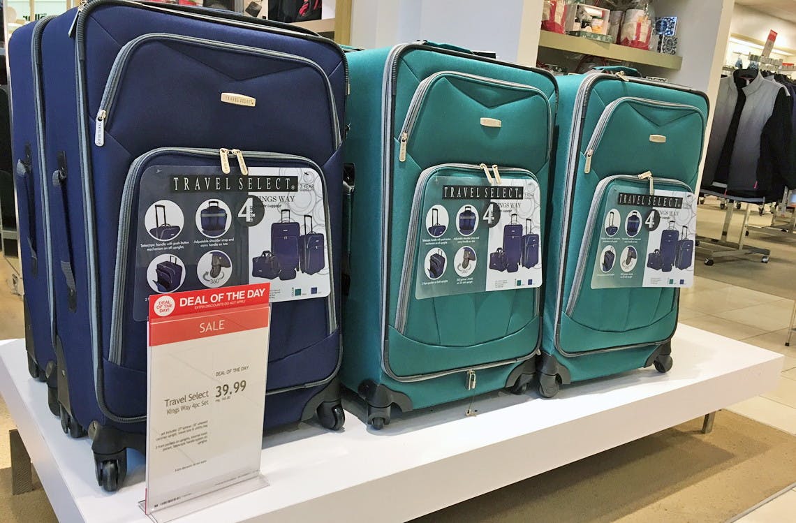 travel select 4 piece luggage set