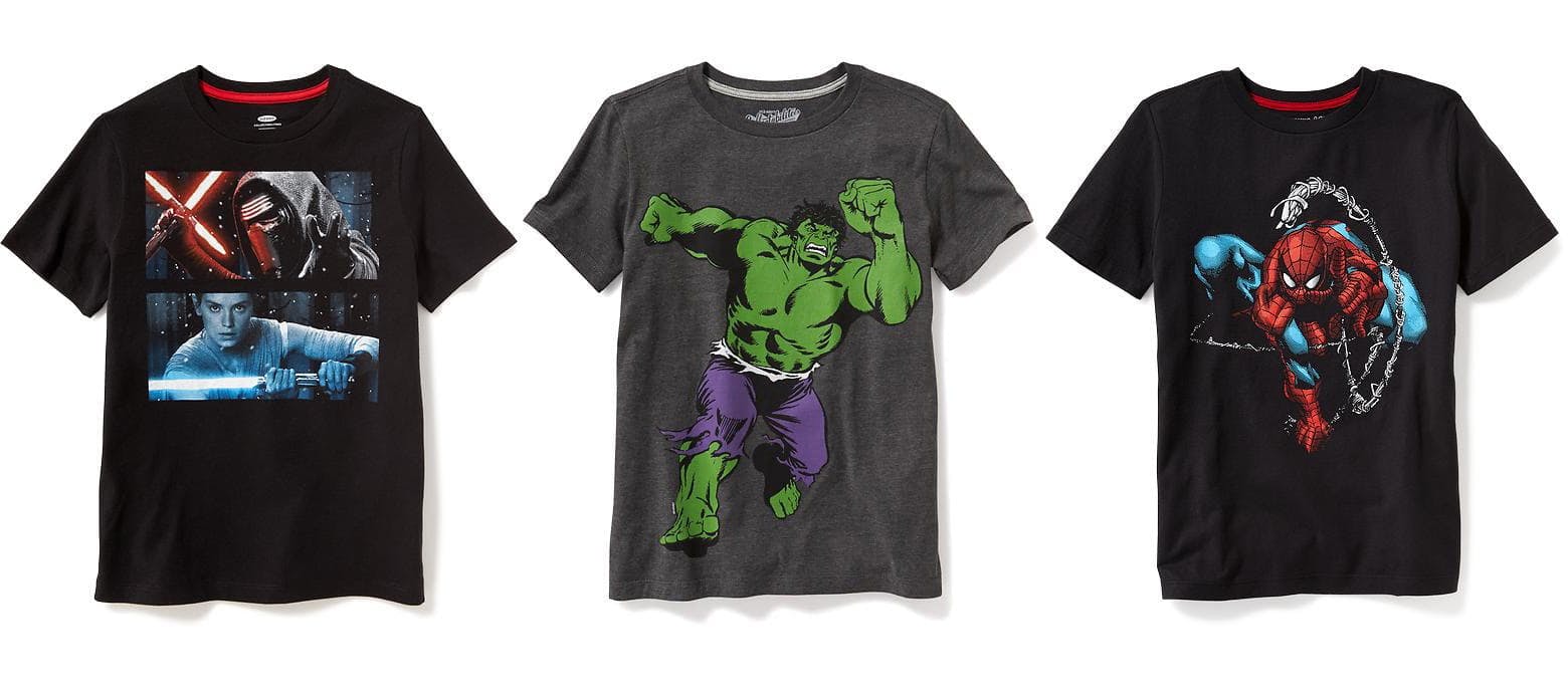 old navy superhero tees