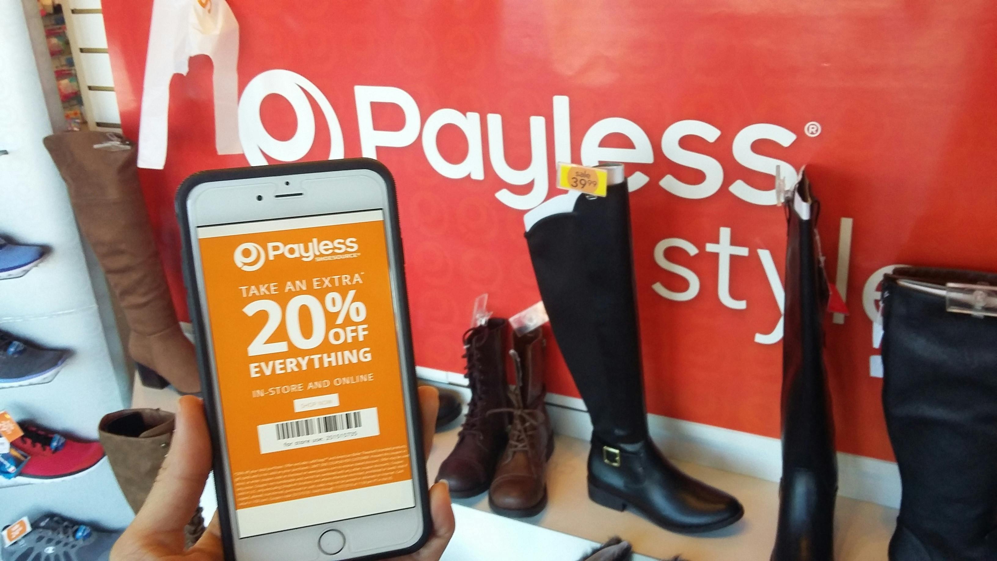 Payless coupons $10 off in sales store