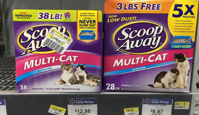 Scoop away cat outlet litter 42 lbs walmart