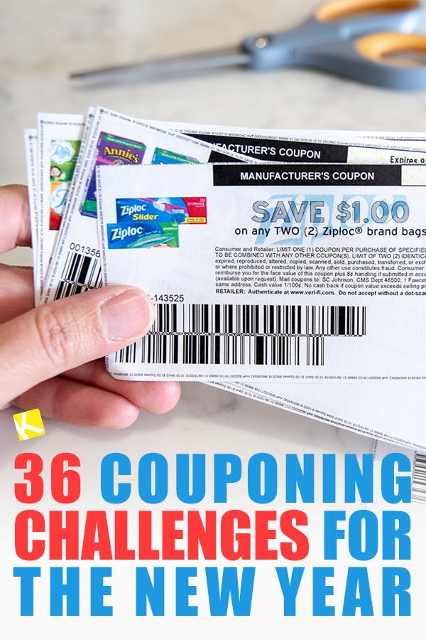 36 Couponing Challenges for the New Year