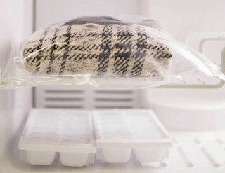 Use the freezer to stop sweater shedding.