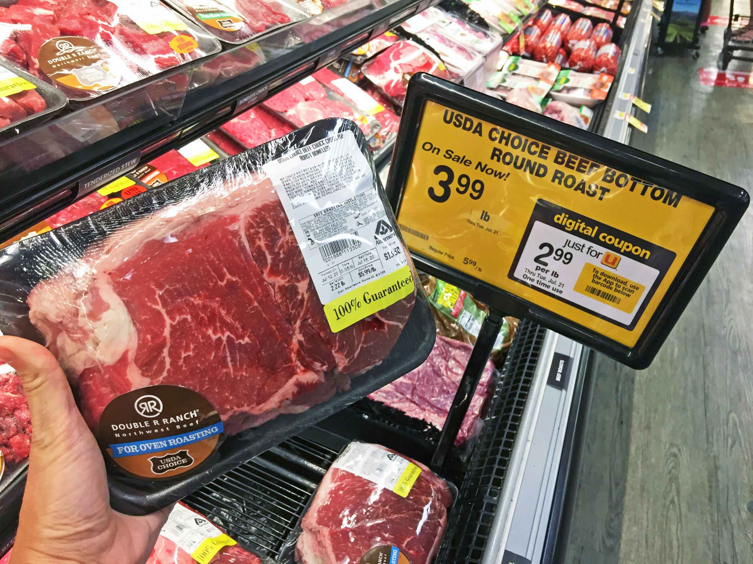meat sale at albertsons