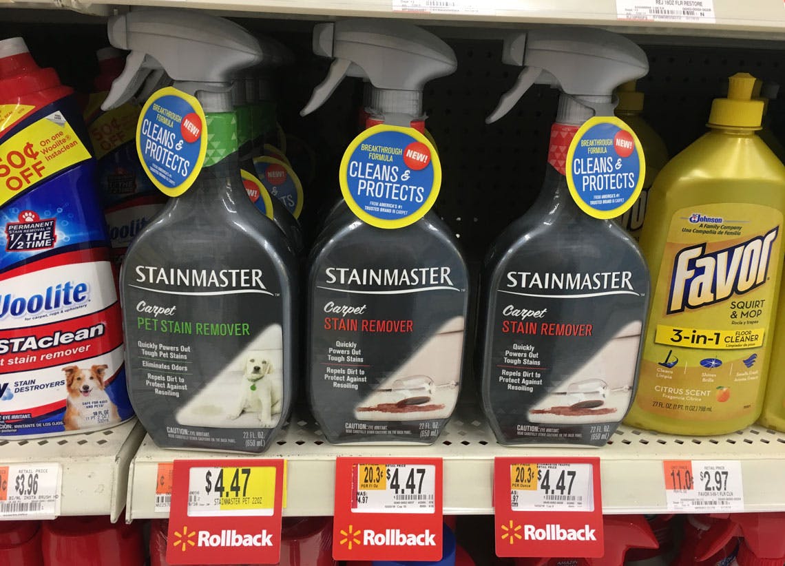 Stainmaster Carpet Cleaner, Only 0.47 at WalmartSave 4.00! The
