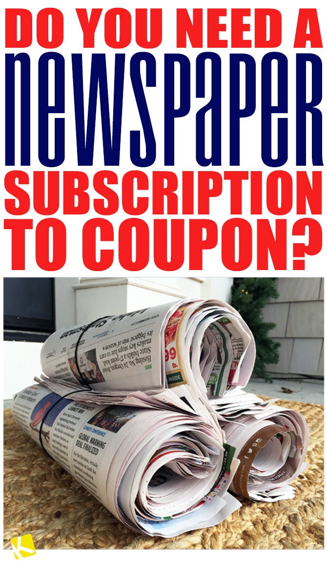Do You Need a Newspaper Subscription to Coupon?