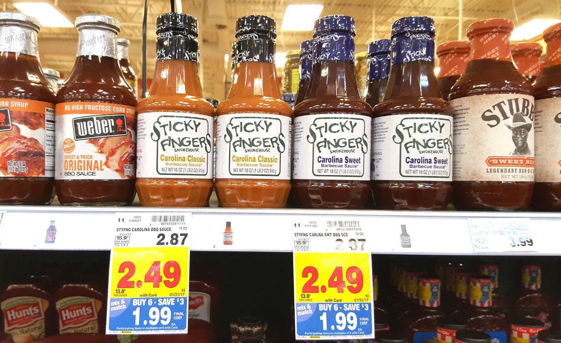 Sticky Fingers Barbecue Sauce, as Low as Free at Kroger ...