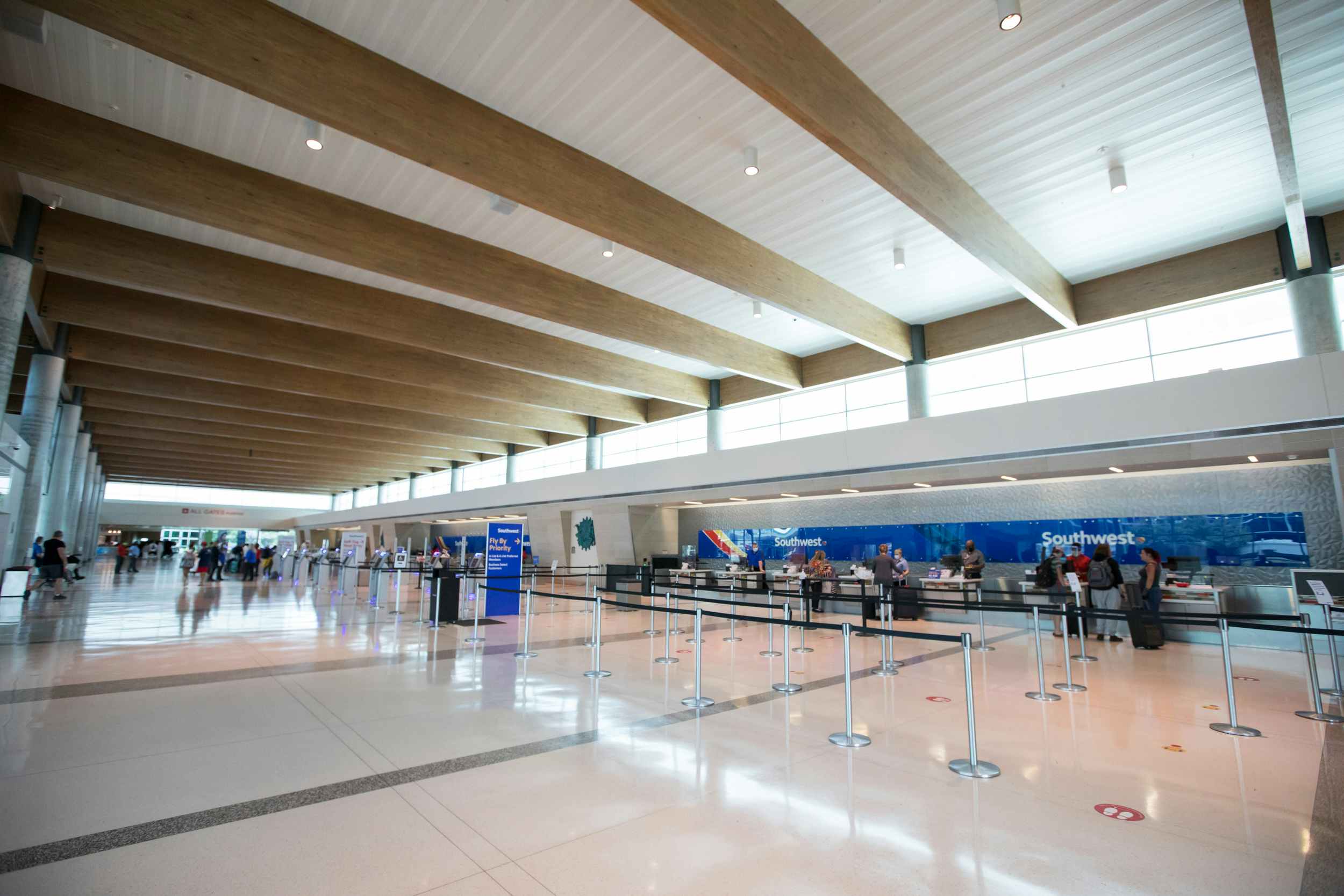 Southwest Airlines operations at Dallas Love Field.