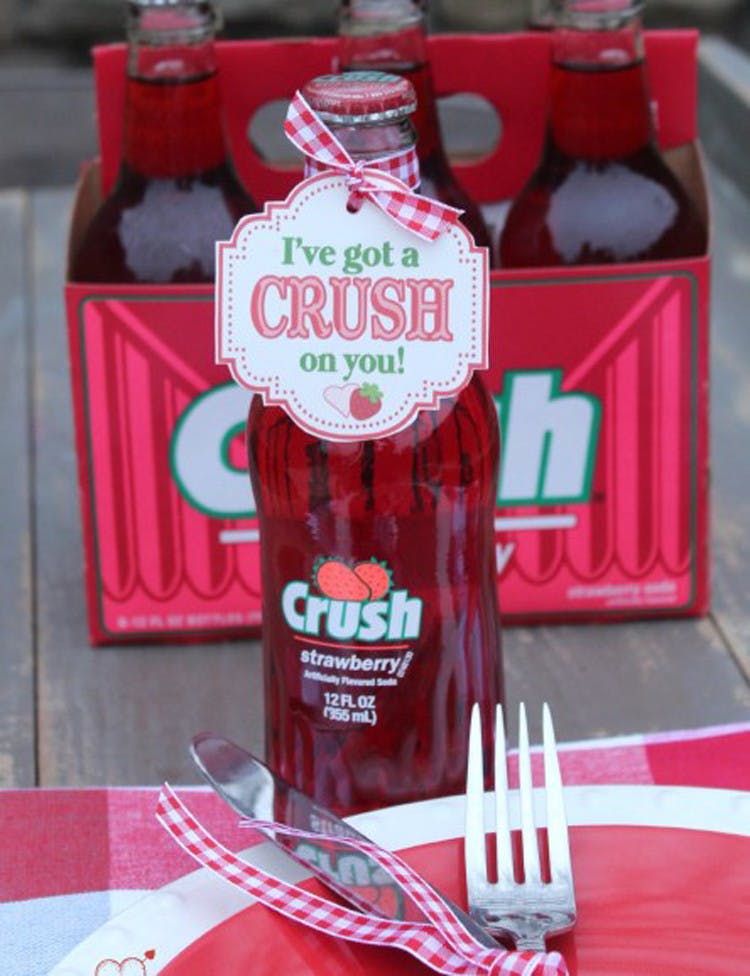 I've got a "Crush" on you card on crush soda