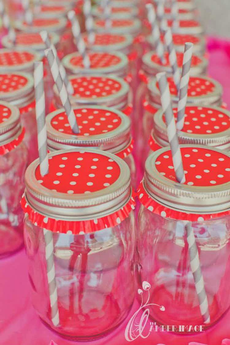 Cupcake liners can be used as drink lids.
