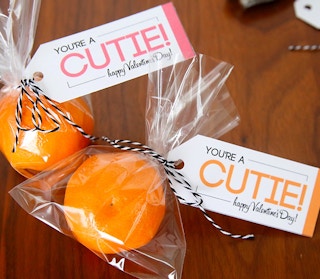 You're a "cutie" card and mandarin orange