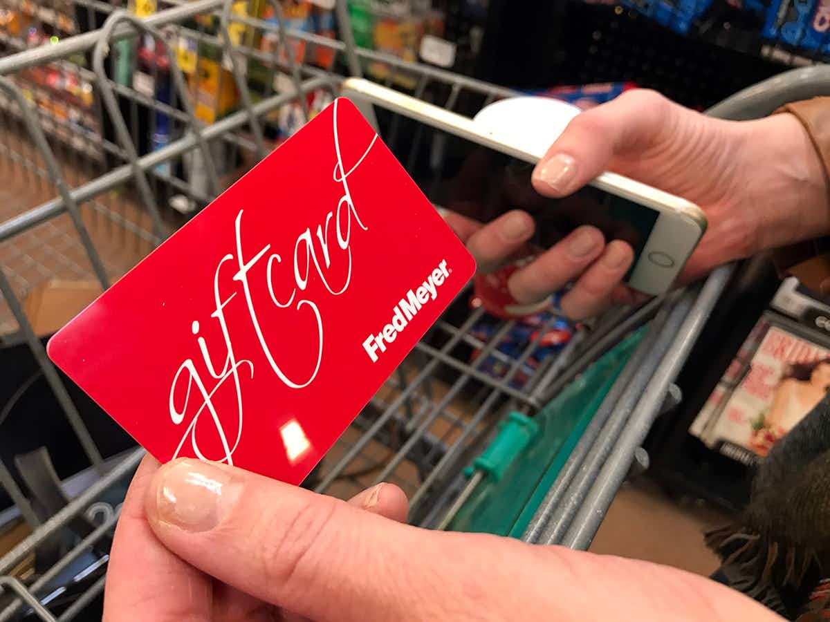 A Fred Meyer gift card.