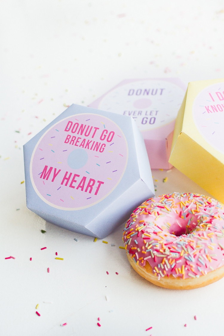  "Donut" go breaking my heart box with donut