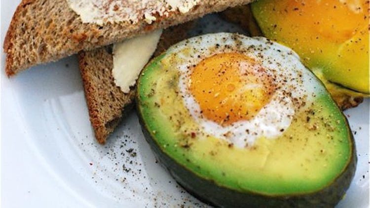 Bake eggs in your avocados.