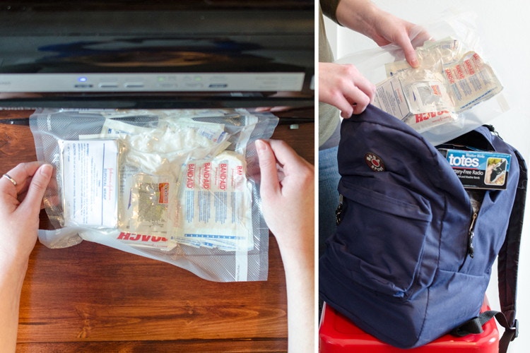 Keep emergency supplies safe.