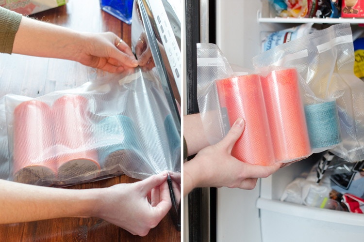 Freeze large cylindrical candles to preserve their scent and extend burning time. 
