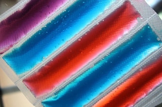 Make your own healthier ice or yogurt pops.