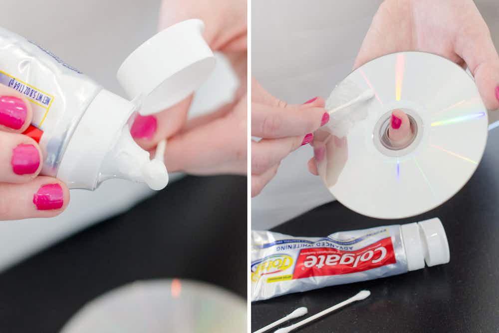 Remove small scratches on CDs and cellphone screens.
