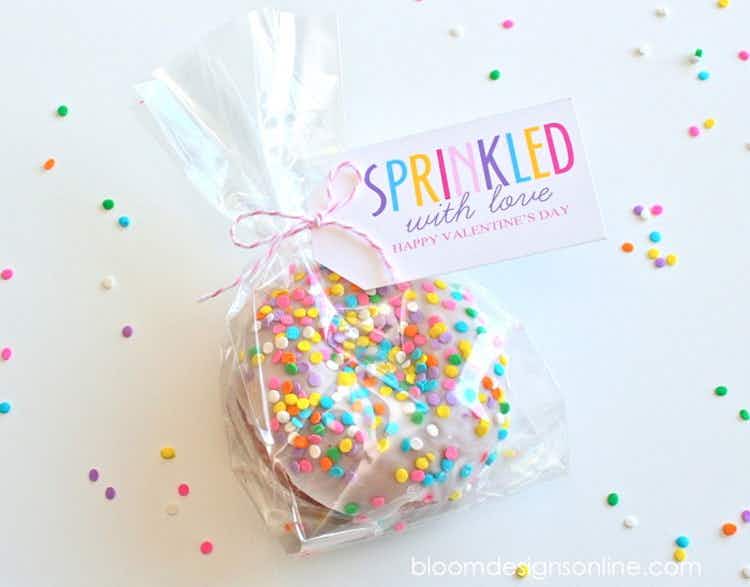 Sprinkled" with love card with sprinkle donut