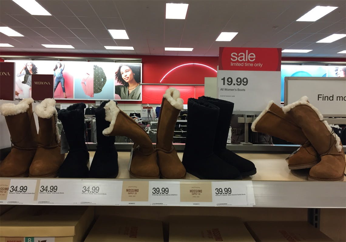 target kamar shearling style boots