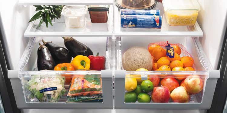 Keep vegetables and fruits separate.